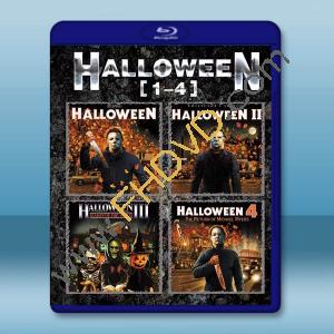 月光光心慌慌 Halloween 第1-4部（1978-1988）藍光25G 4碟L		 