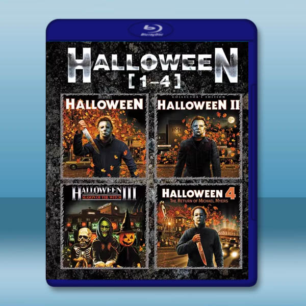 月光光心慌慌 Halloween 第1-4部（1978-1988）藍光25G 4碟L		 